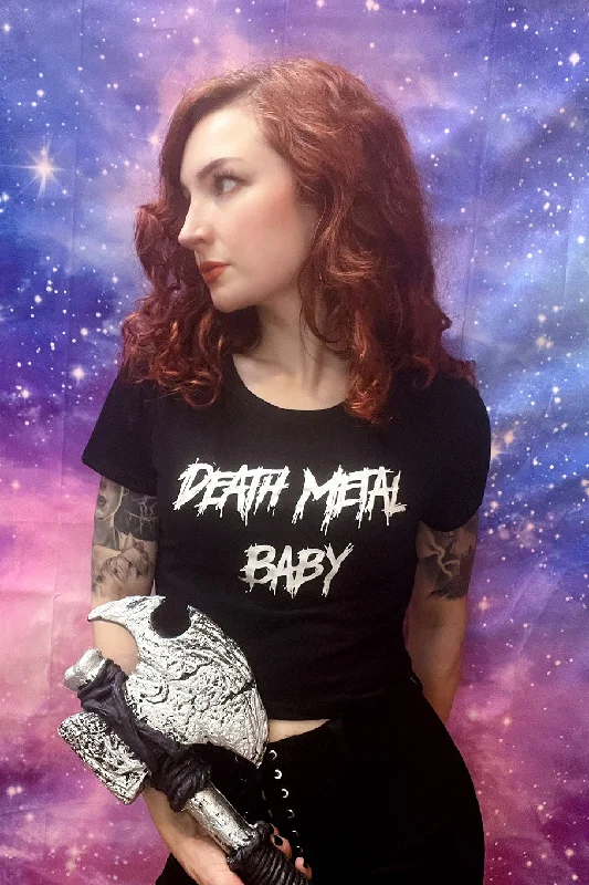 Death Metal Baby Crop Top