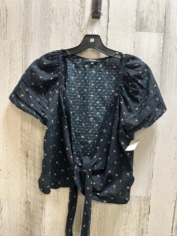 Floral Print Top Short Sleeve Madewell, Size S