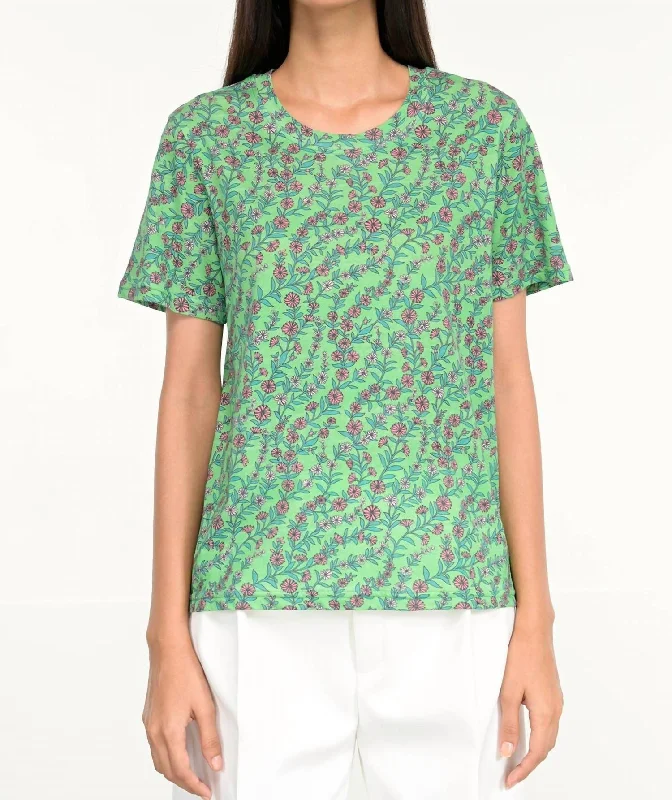 Hope Crew T-Shirt In Island Green