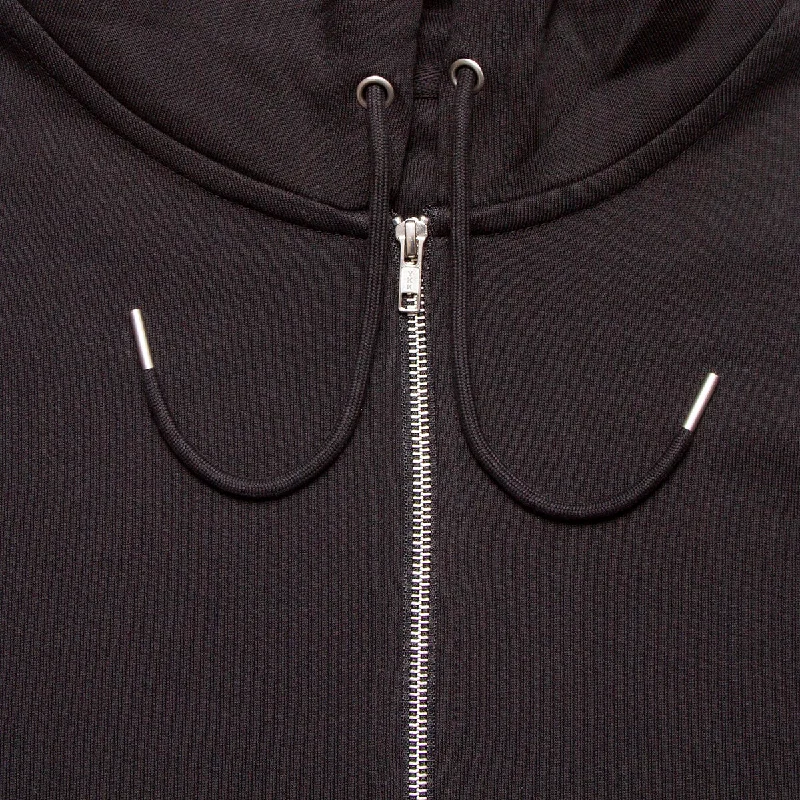 Illegal Rave Crest - Zipped Hood - Black