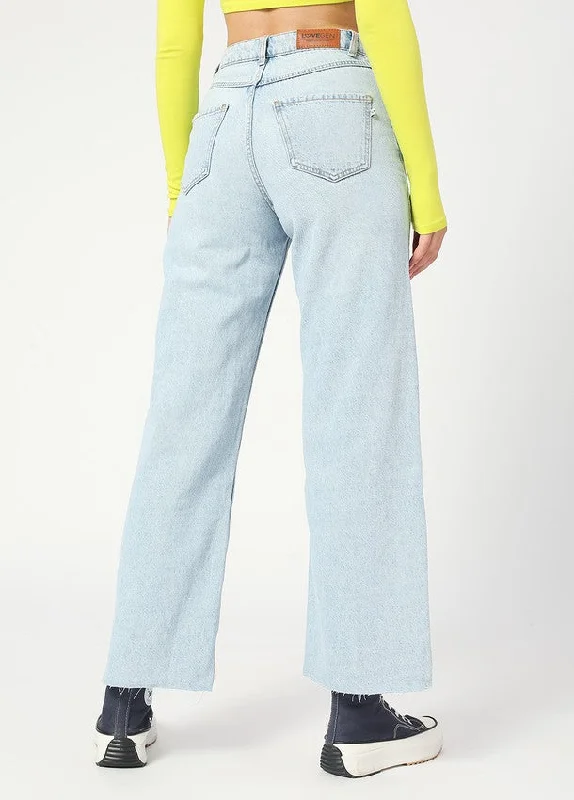 Light Blue Sofia Wide Leg Jeans