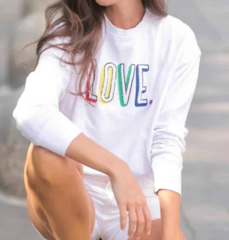 Love Sweatshirt In White