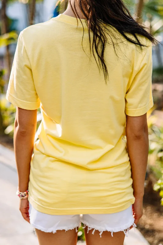 Mamacita Heather Yellow Graphic Tee