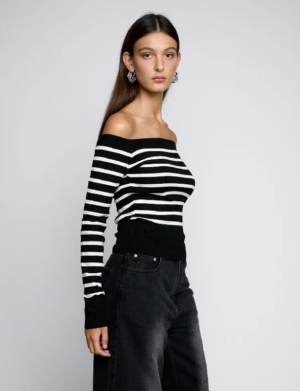 Marcel Stripe Off The Shoulder Top