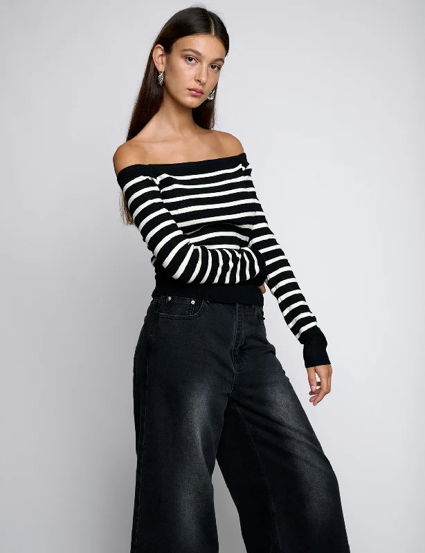 Marcel Stripe Off The Shoulder Top