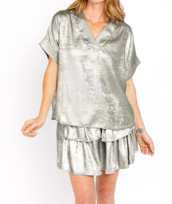 Mercia Top In Platinum