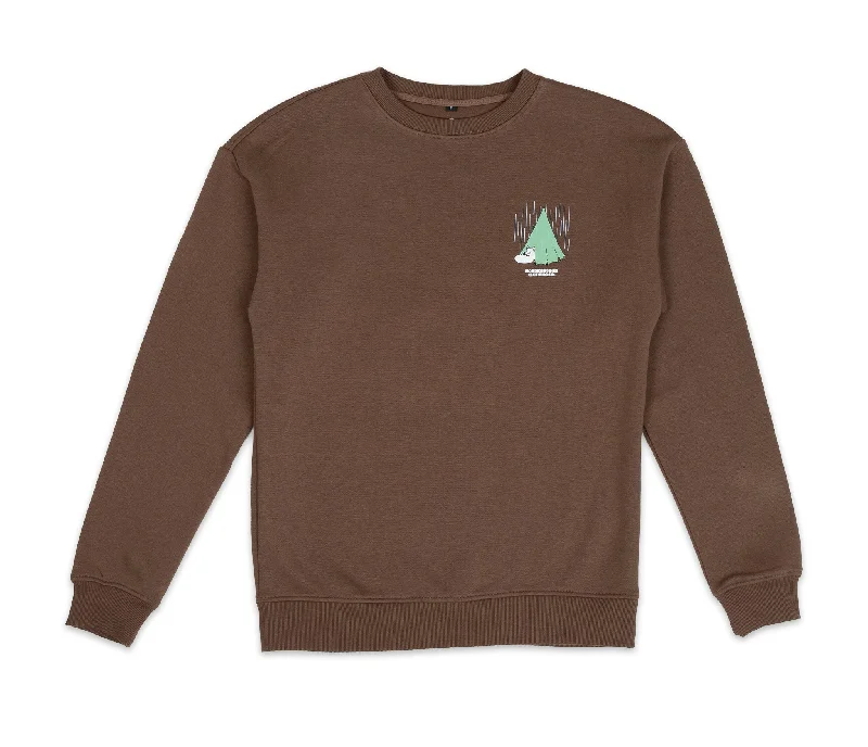 Moomintroll Camping Crewneck College Unisex - Brown