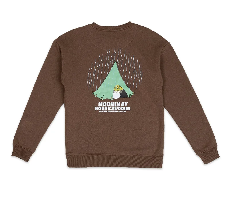 Moomintroll Camping Crewneck College Unisex - Brown