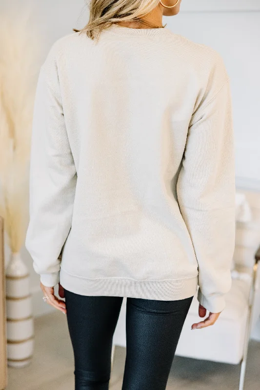 Nap Sand Brown Graphic Sweatshirt