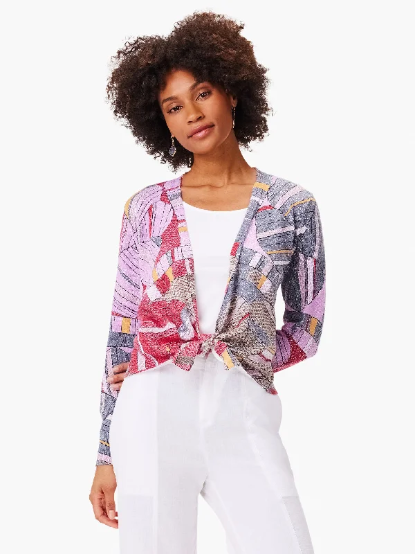 Nic + Zoe Mosaic Floral 4 Way Cardigan