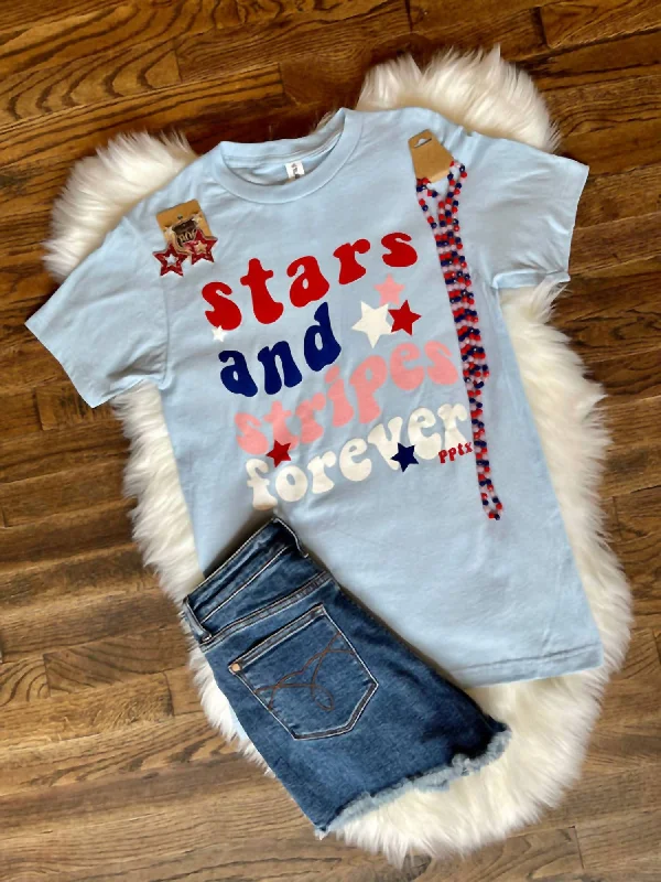 Stars And Stripes Forever Tee In Blue