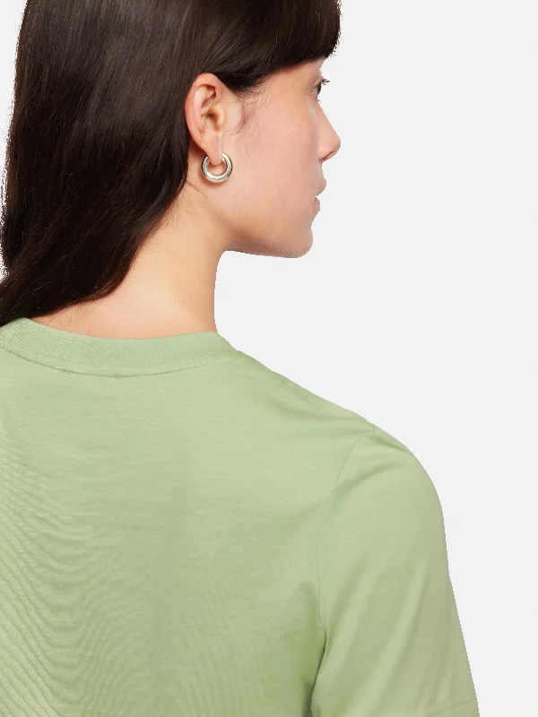 Supima Cotton Crew Neck Tee | Pastel Green