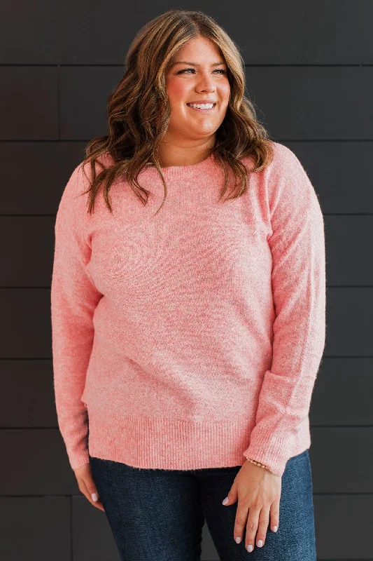 Sweet Harmony Knit Sweater- Light Pink