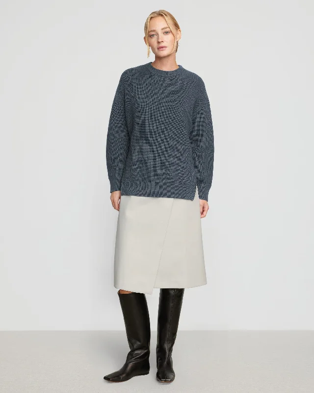 Tate Organic Cotton Side-Zip Sweater