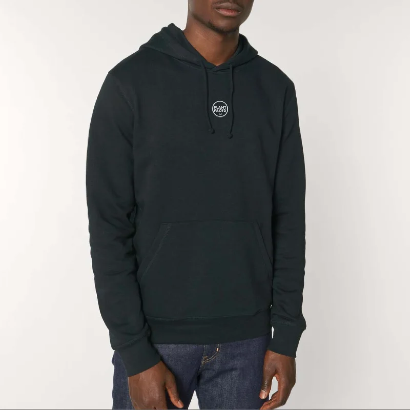 The Classics Hoodie - Embroidered Logo - Black - ORGANIC X RECYCLED