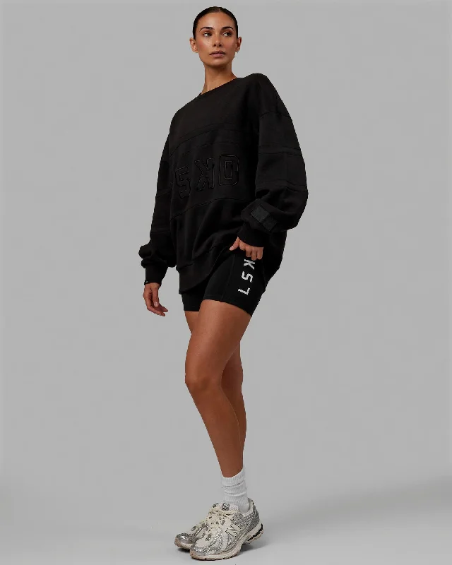 Unisex PrimeTime Sweater Oversize - Black-Black