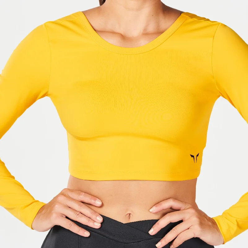 Warrior Crop Top 2.0 - Sun Yellow