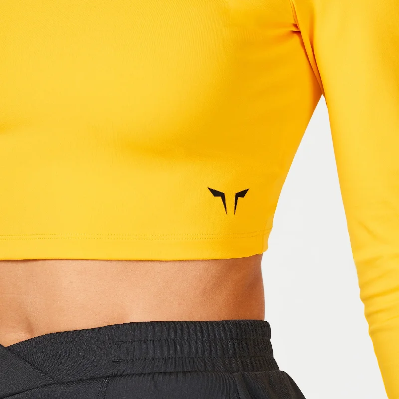 Warrior Crop Top 2.0 - Sun Yellow