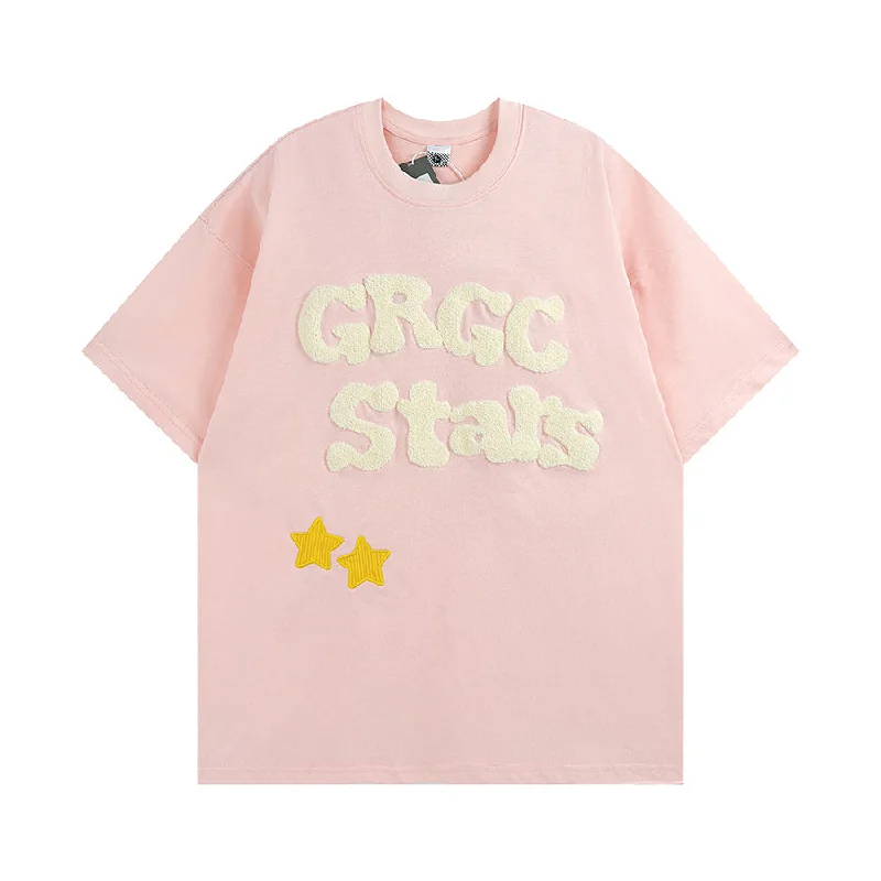 Women's Kawaii Letter Embroidered T-shirt